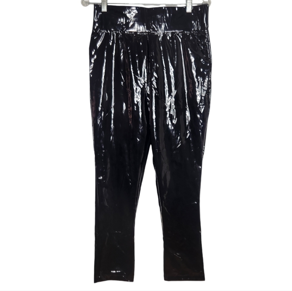 STEVE MADDEN Eden Patent Faux Leather Liquid High Rise Legging - Picture 2 of 10
